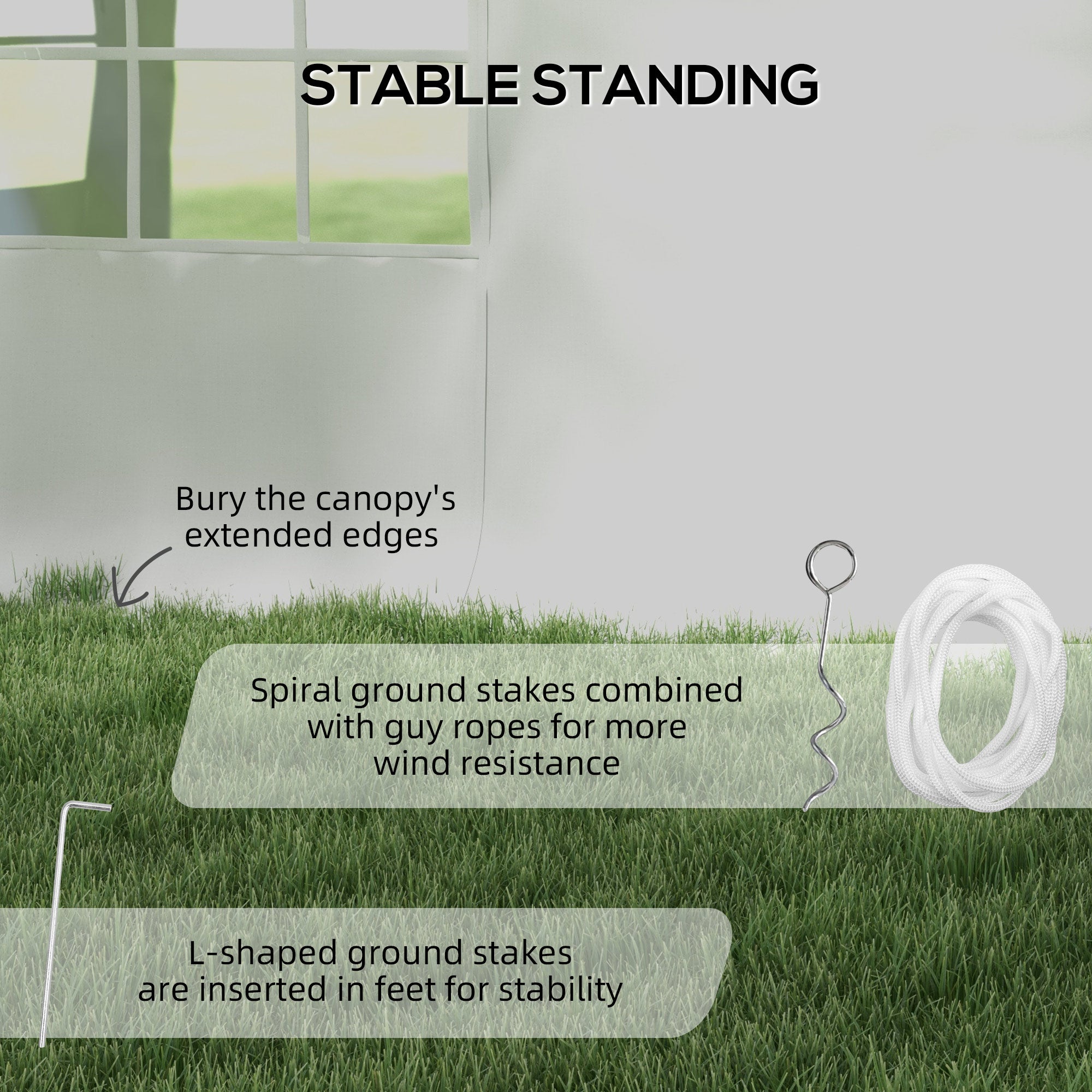 Outsunny 20' x 40' Party Tent, Heavy Duty Outdoor Canopy Tent Shelter with Removable Sidewalls, 2 Doors and 20 Windows, Large Tent for Parties, Wedding, Events, BBQ Grill, White