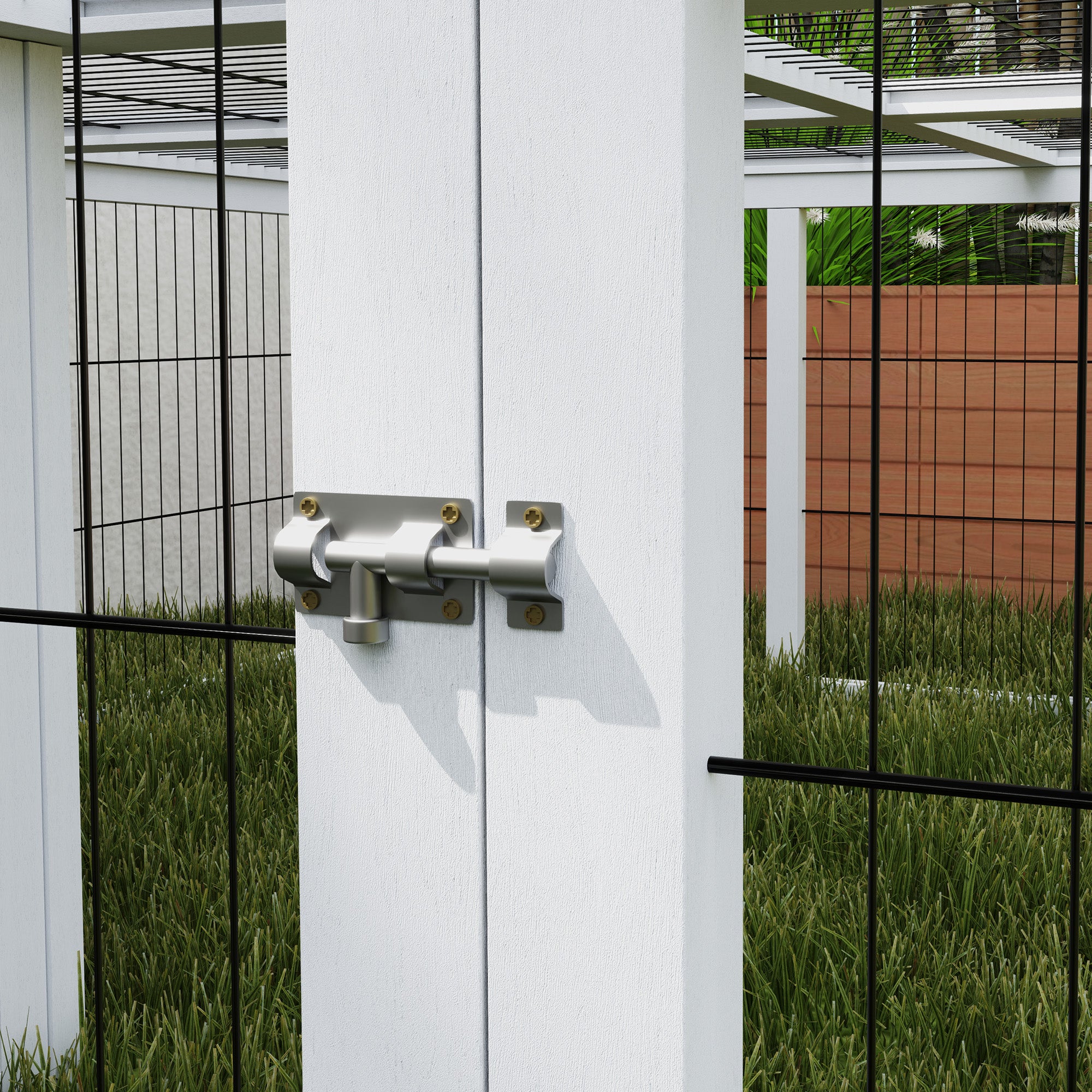 PawHut 64" Outdoor Rabbit Hutch Playpen, Wooden Tortoise House Habitat, Bunny Cage with Run and Enclosed Cover Indoor