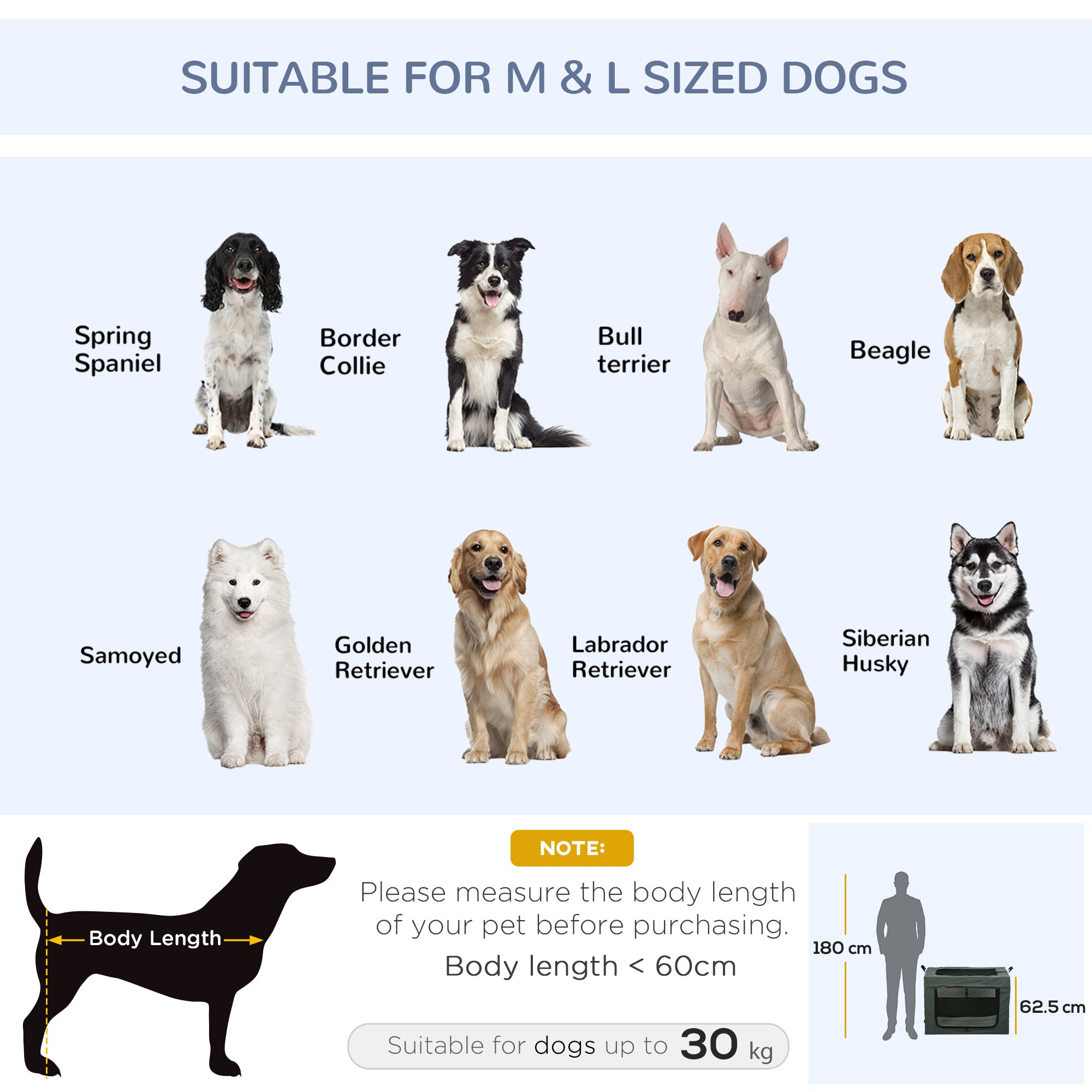 PawHut 90cm Pet Carrier for Medium and Large Dogs, Portable Cat Carrier Soft Side Pet Travel Crate with Removable Mat, Carry Bag, Breathable Mesh Window Door - Grey