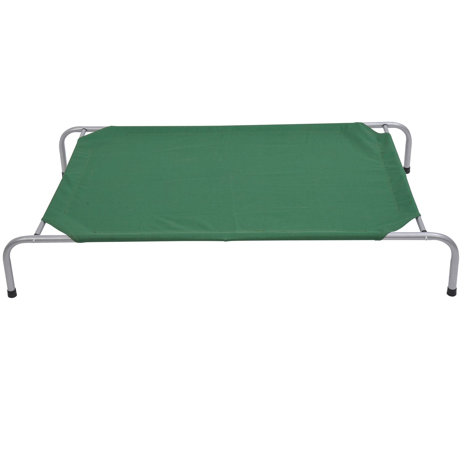 PawHut Raised Dog Bed Cat Elevated Lifted Portable Folding Steel Frame Cloth Cover Comfortable Green