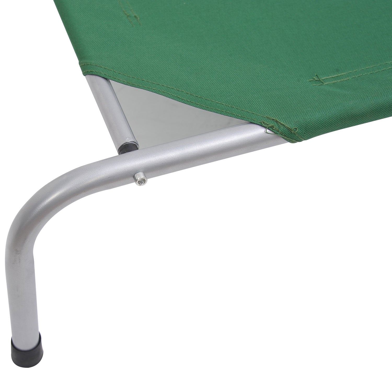 PawHut Raised Dog Bed Cat Elevated Lifted Portable Folding Steel Frame Cloth Cover Comfortable Green