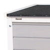 PawHut 20"x16.5"x17" Wooden Rabbit Hutch Small Animal House Bunny Guinea Pig Pet Cage Coop Cat Shelter Grey