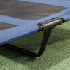 PawHut Elevated Dog Bed with Canopy, Portable Raised Dog Cot for L Sized Dogs, Indoor & Outdoor, 36" x 30" x 35", Dark Blue