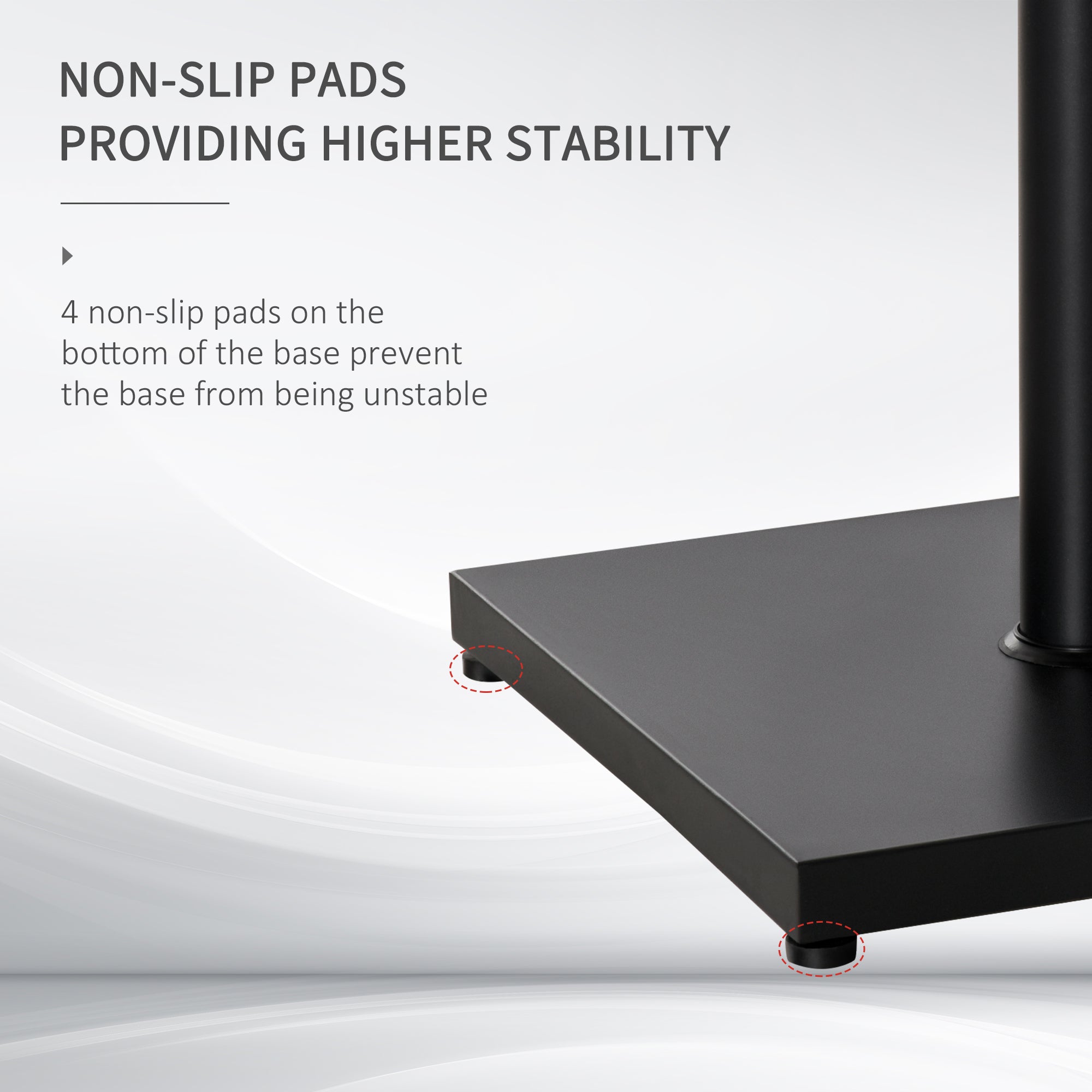 Outsunny 40 lbs Steel Square Parasol Stand Base w/ Adjustable Knob Umbrella Stand Garden Patio Outdoor Home, Black