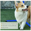 PawHut Set of 4 Dog Training Agility Gear Adjustable Jump Bar Pet Exercise Kit with Carrying Bag (Blue)