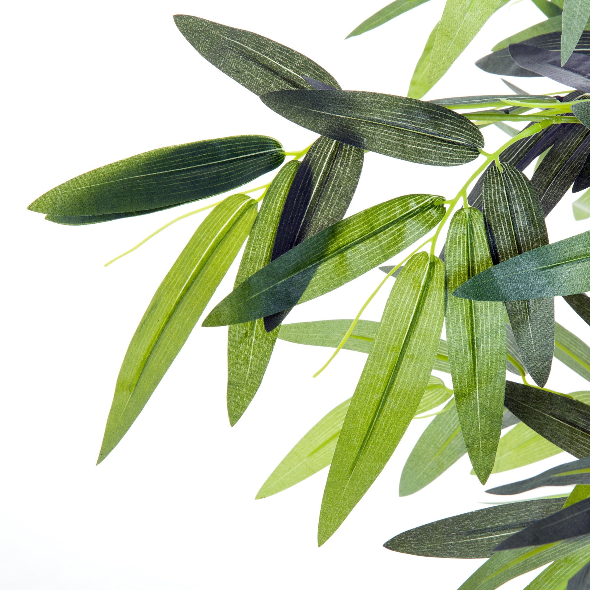 Outsunny 6FT Artificial Bamboo Tree, Faux Greenery Plant, Decorative Tree in Nursery Pot for Indoor Outdoor Décor