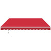 Outsunny 12' x 10' Retractable Awning Patio Sun Shade Shelter with Manual Crank Handle, UV & Water-Resistant Fabric and Aluminum Frame for Deck, Balcony, Yard, Wine Red