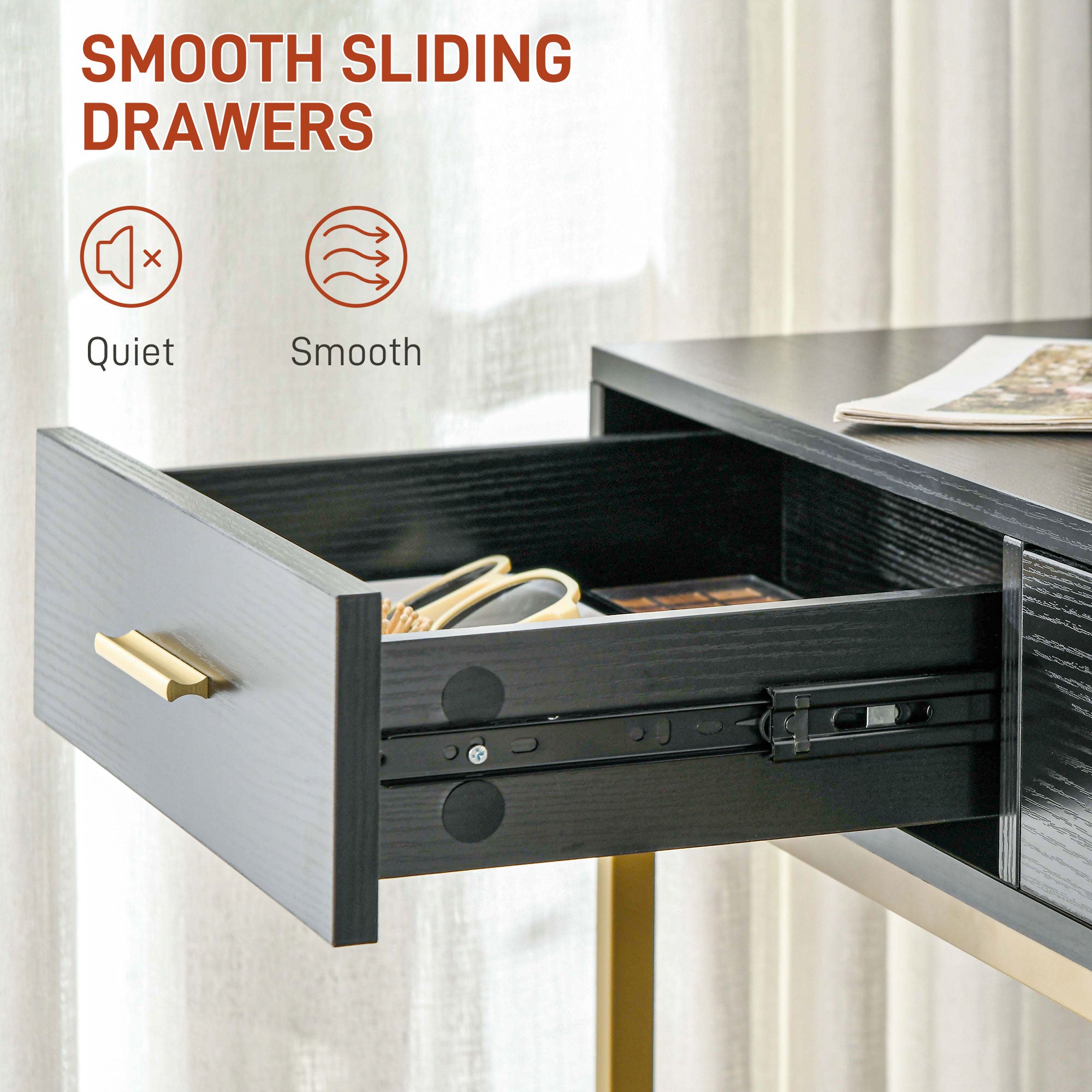 HOMCOM Vanity Set with Lighted Mirror and Stool, Makeup Vanity Desk with Drawers and Shelves, 2 Lighting Modes, 10 Bulbs, Modern Dressing Table for Bedroom, Black