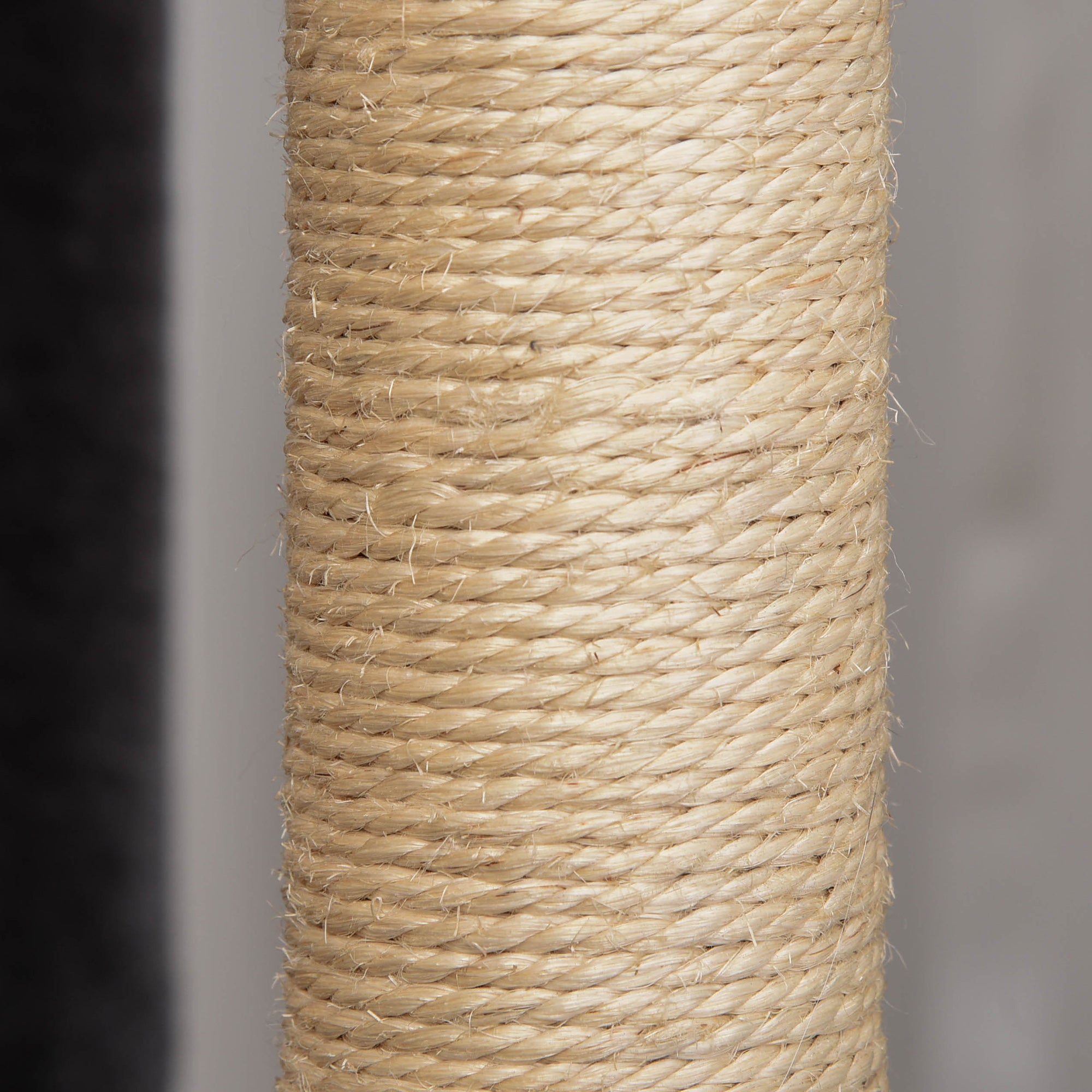 PawHut Cat Tree Tower for Indoor Cats 150cm Climbing Kitten Activity Center with Sisal Scratching Post Perch Hanging Ball Toy Hammock Ladder Double Condo Dark Grey
