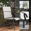 Outsunny Outdoor Glider Chair Set of 2, Patio Swing Glider with Thickened Breathable Mesh Seat and High Back, Steel Frame Patio Glider for Garden, Porch, Backyard, Grey