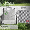 Outsunny Outdoor Glider Chair Set of 2, Patio Swing Glider with Thickened Breathable Mesh Seat and High Back, Steel Frame Patio Glider for Garden, Porch, Backyard, Grey