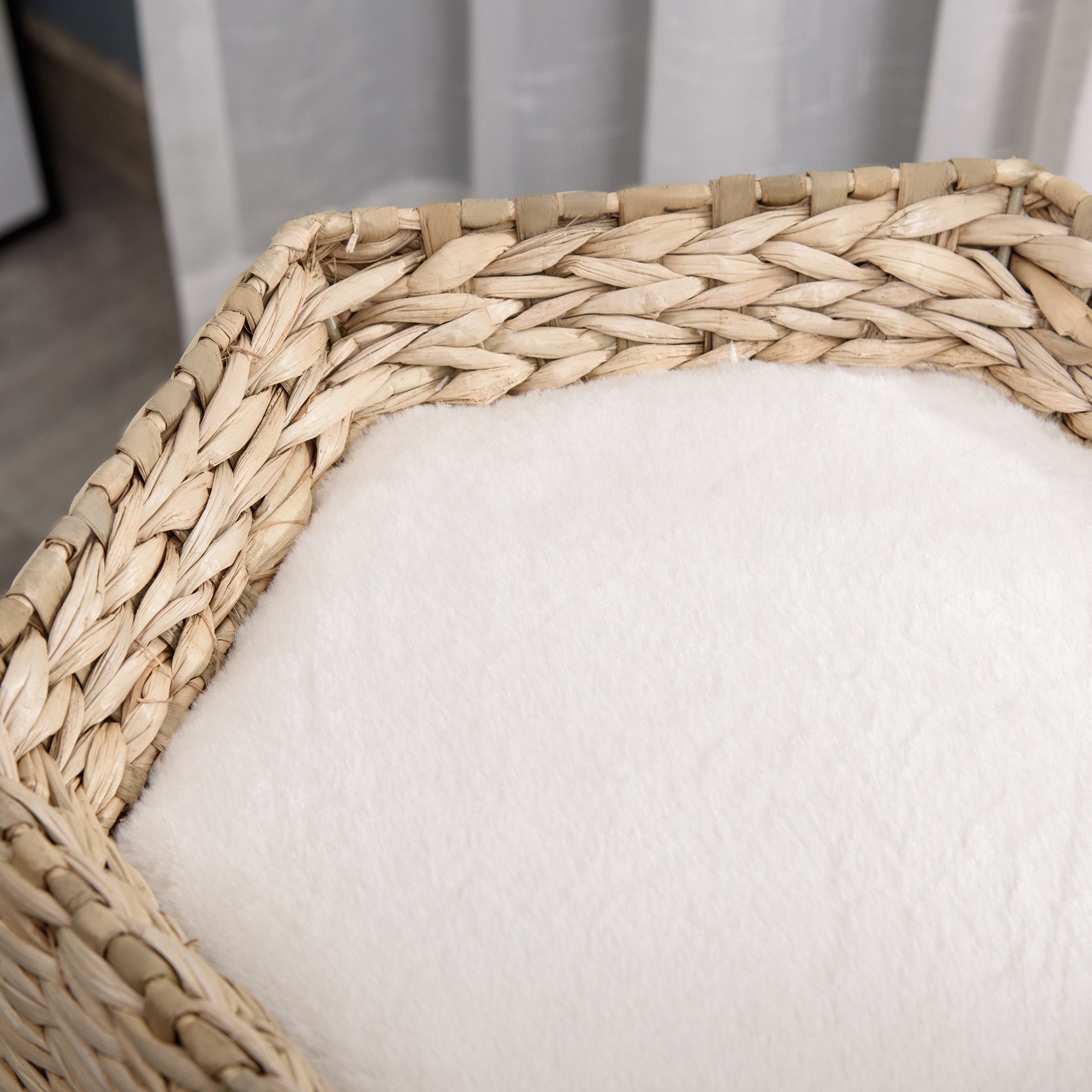 PawHut Cat Tree Tower with Scratching Post for Indoor Cats Climbing Activity Center Kitten Furniture Condo Sisal 45 x 45 x 66cm Natural