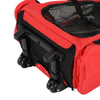 PawHut 2-IN-1 Pet Luggage Box Backpack Carrier Cats Dogs w/ Handle, Rolling Wheel Red