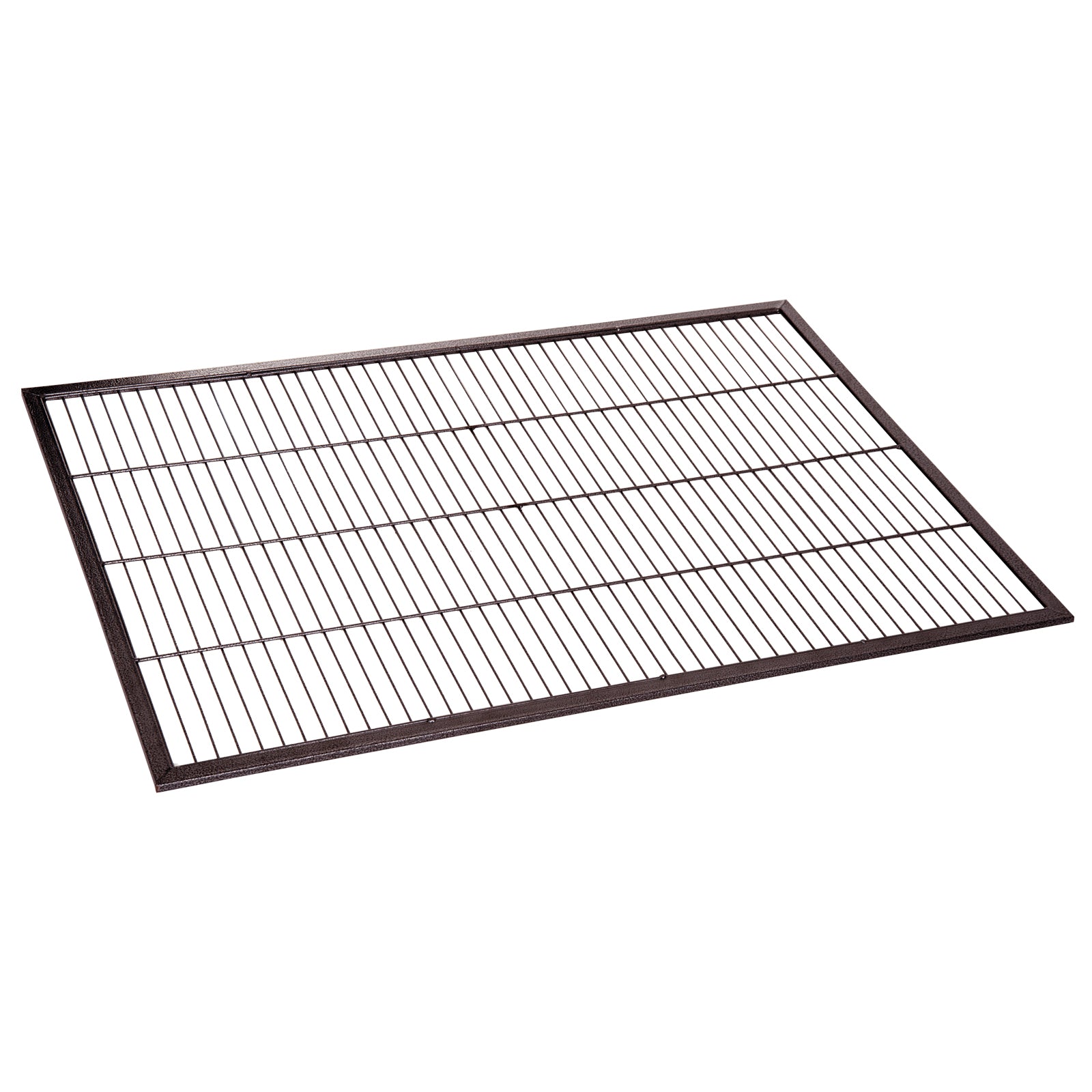 PawHut 42" Heavy Duty Dog Crate Metal Cage Kennel with Lockable Wheels, Double Door and Removable Tray, Brown