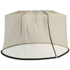 Outsunny Outdoor Patio 7.5FT Umbrella Table Screen Mosquito Bug Net, Garden Large Umbrella Cover Netting with Zippered Door, Beige (Mosquito Netting ONLY)