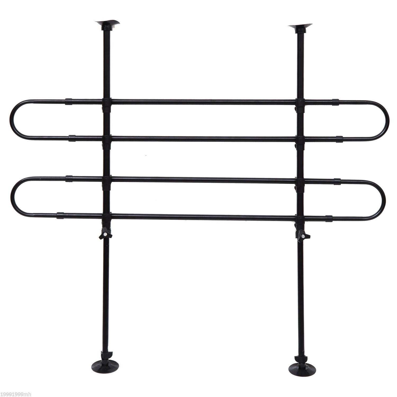 PawHut D00-002 Expandable Pet Car Barrier Auto Vehicle Dog Fence Guard Safety Gate, Black