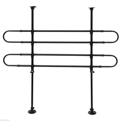 PawHut D00-002 Expandable Pet Car Barrier Auto Vehicle Dog Fence Guard Safety Gate, Black