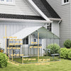 PawHut 94.5" Extra Large Catio Outdoor Cat Enclosure, Walk In Cat Cage with Waterproof Cover, 2 Resting Boxes, 7 Platforms, Metal Chicken Run Hen House Rabbit Hutch for Outside