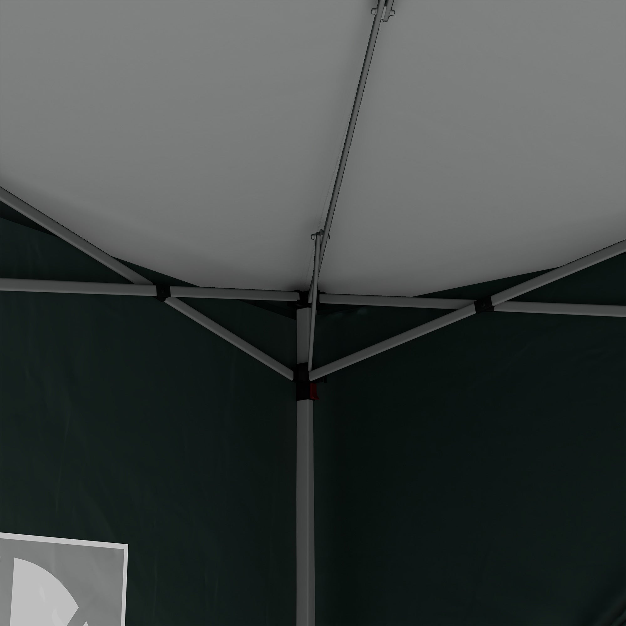 Outsunny 10'x10' Outdoor Pop Up Party Tent Gazebo Canopy with Carrying Bag (Green)