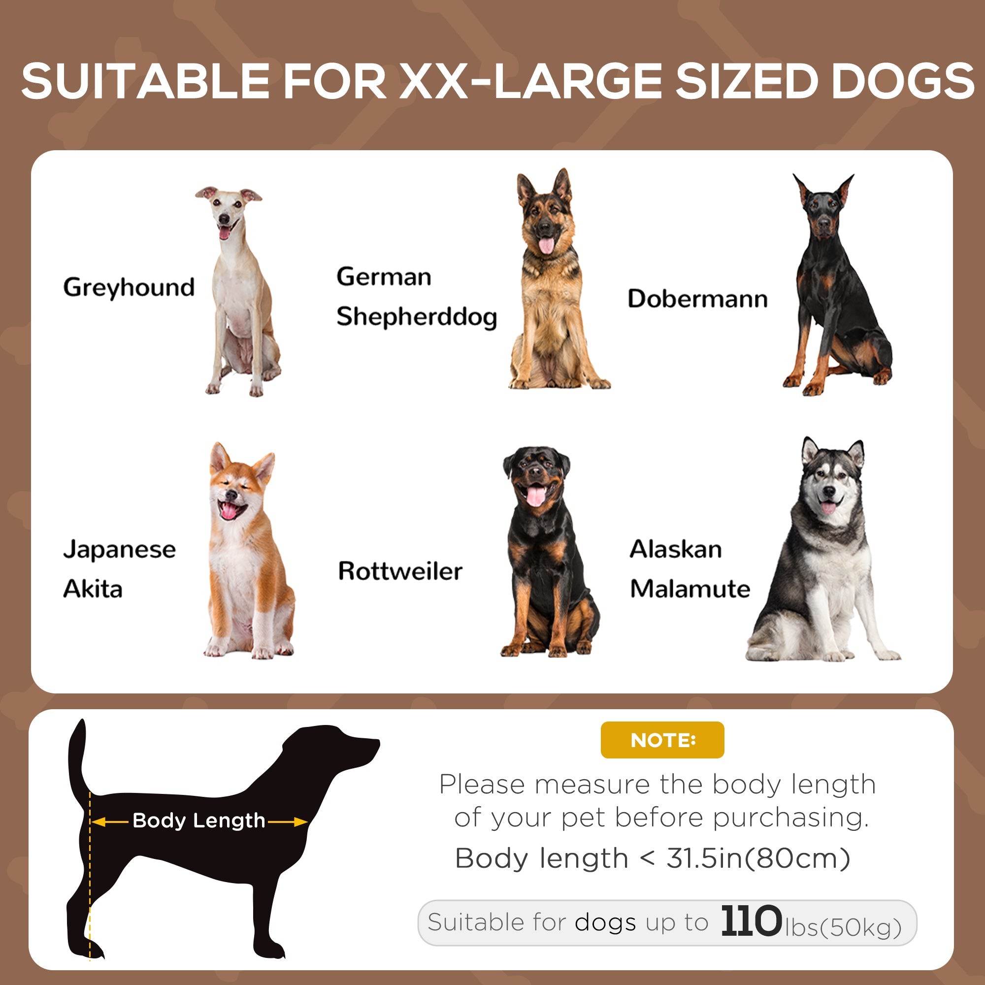 PawHut Elevated Dog Bed with Canopy, Portable Raised Dog Cot for XL Sized Dogs, Indoor & Outdoor, 48