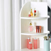 HOMCOM Vanity Table Wood Dressing Table w/ Makeup Mirror, Big Drawers, Open Shelf for Bedroom White