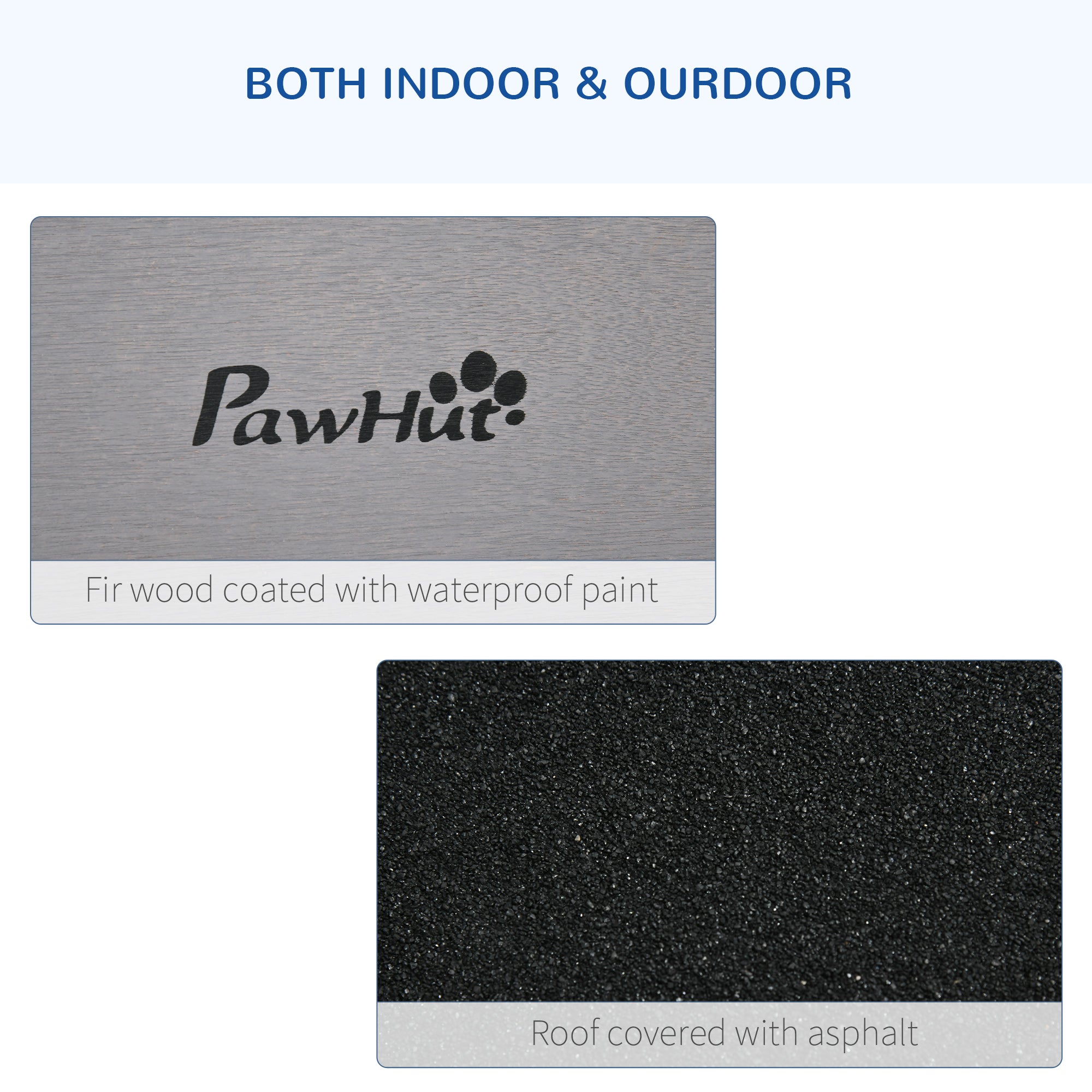 PawHut 71" Bird Cage Wooden Bird Cage Stand with Two Doors, Ladder and Pull out Tray for Finches, Dark Grey