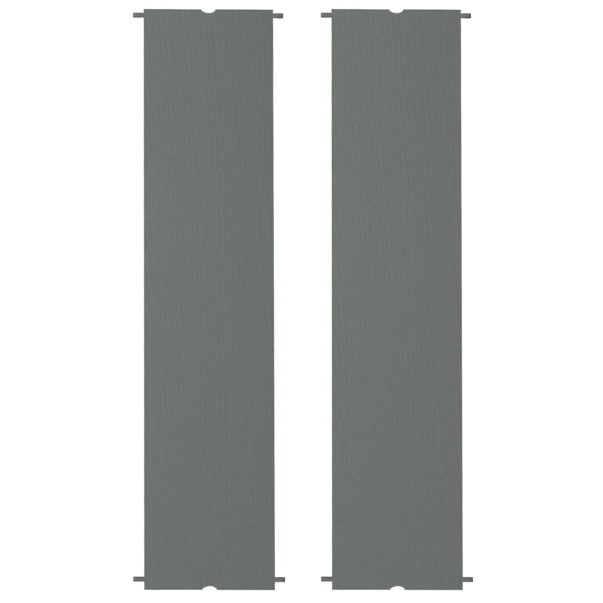 Outsunny 2 Pcs 16 x 4ft Pergola Canopy Replacement, UV Protection Pergola Shade Cover, Easy to Install, for 10 x 10ft Pergola, Dark Grey