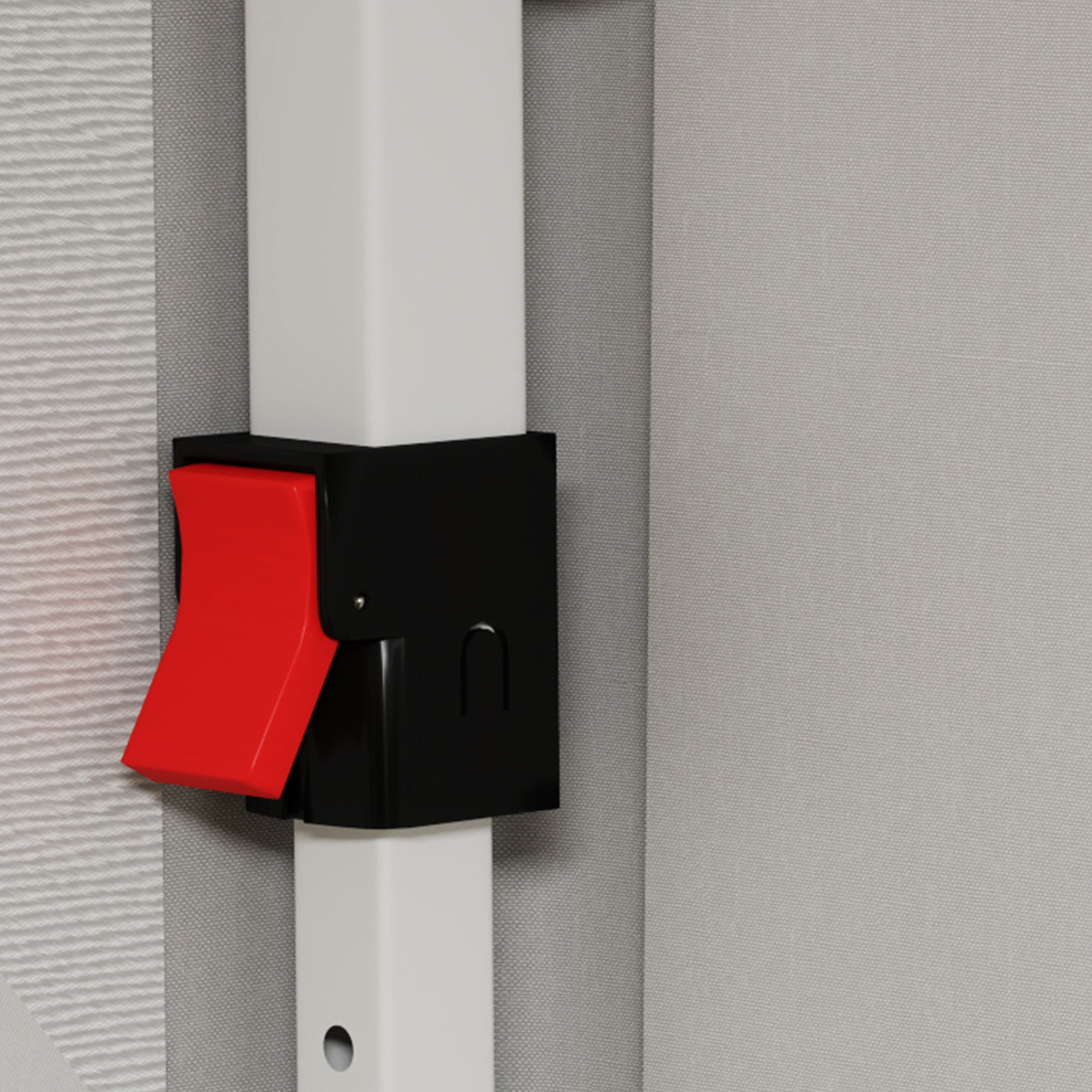 Outsunny 10' x 20' Pop Up Canopy with 6 Walls, Outdoor Easy Up Canopy Party Tent with Steel Frame, Drainage Holes, Instant Garden Shade Shelter with Carrying Bag, White