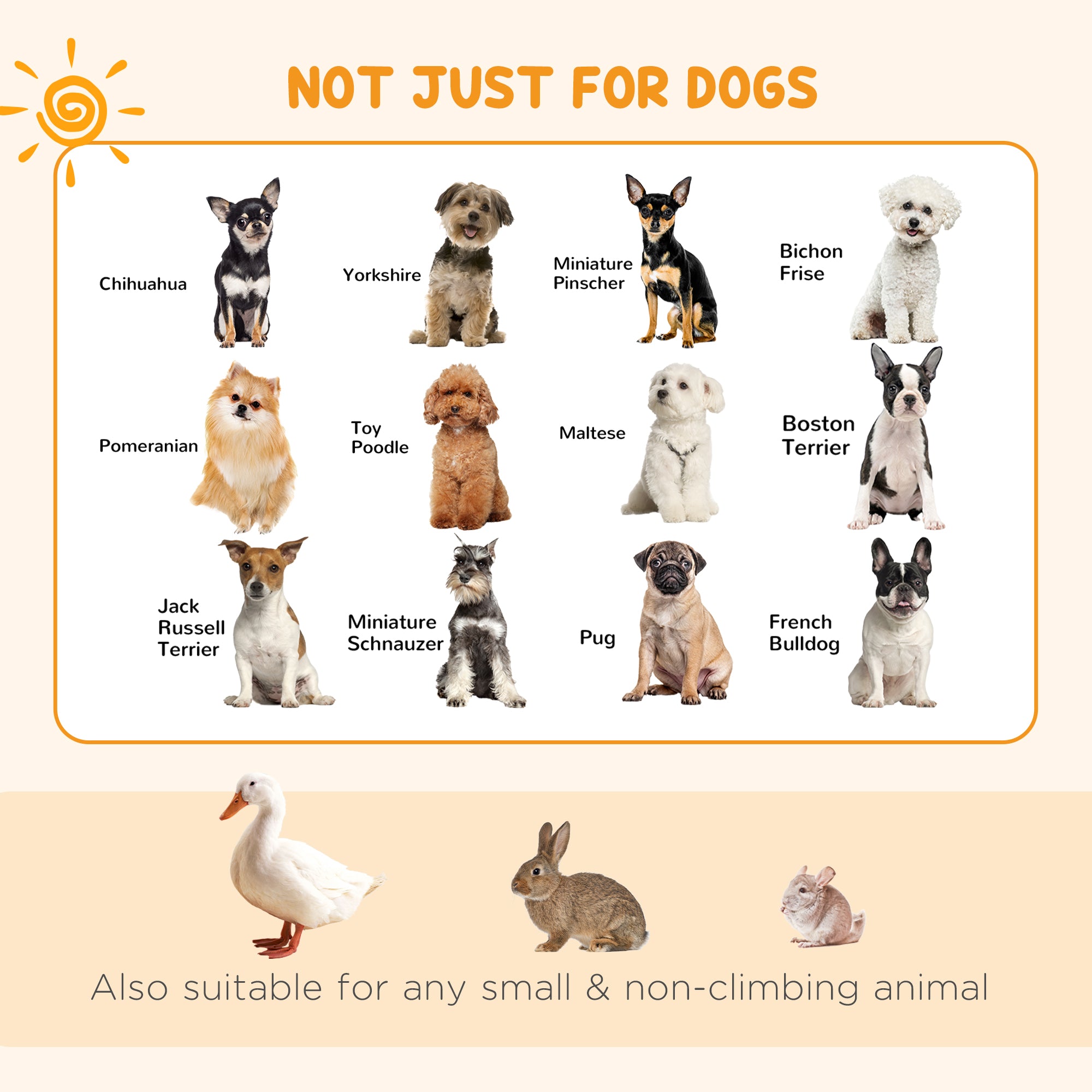 PawHut Dog Pen, 8 Panel Dog Playpen, DIY Design with Door, for Small Dogs, Puppies, Small Animals, for Indoor/Outdoor Use, 61cm High