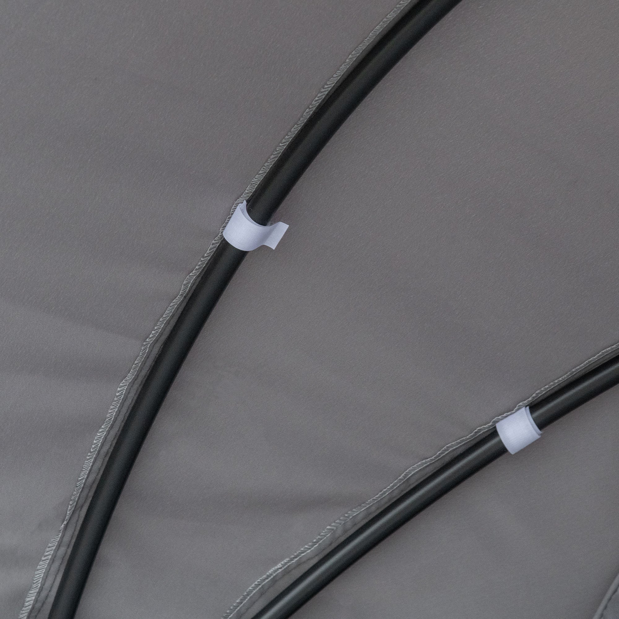 Outsunny 2 Pieces Rattan Outdoor Daybed with Retractable Canopy, Wicker Round Patio Daybed Set with Cushions & Pillows, Sectional Outdoor Sofa Set for Porch, Backyard, Mixed Grey