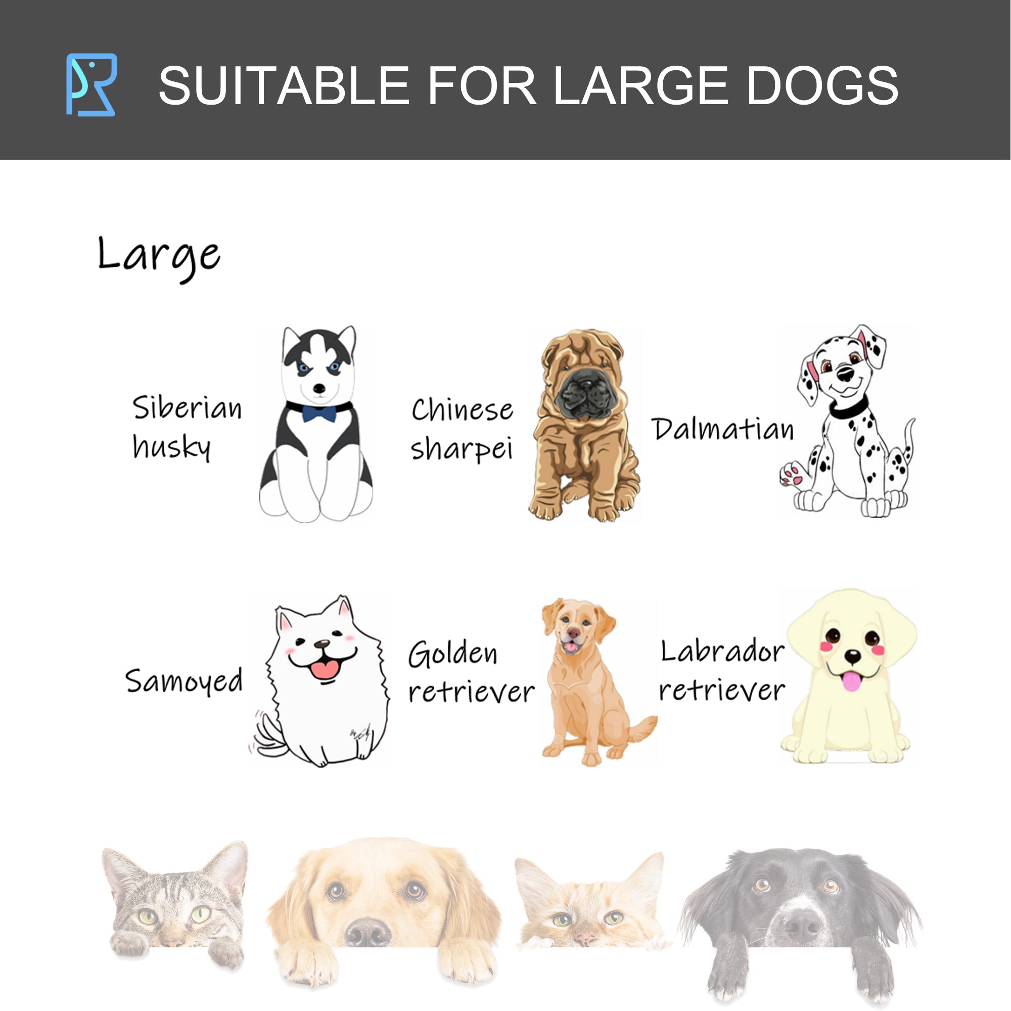 PawHut Folding Heavy Duty Dog Crate Heavy Duty Cage for Large Sized Dogs with Double Doors, Lockable Wheels Tray, 43" x 28" x 31"