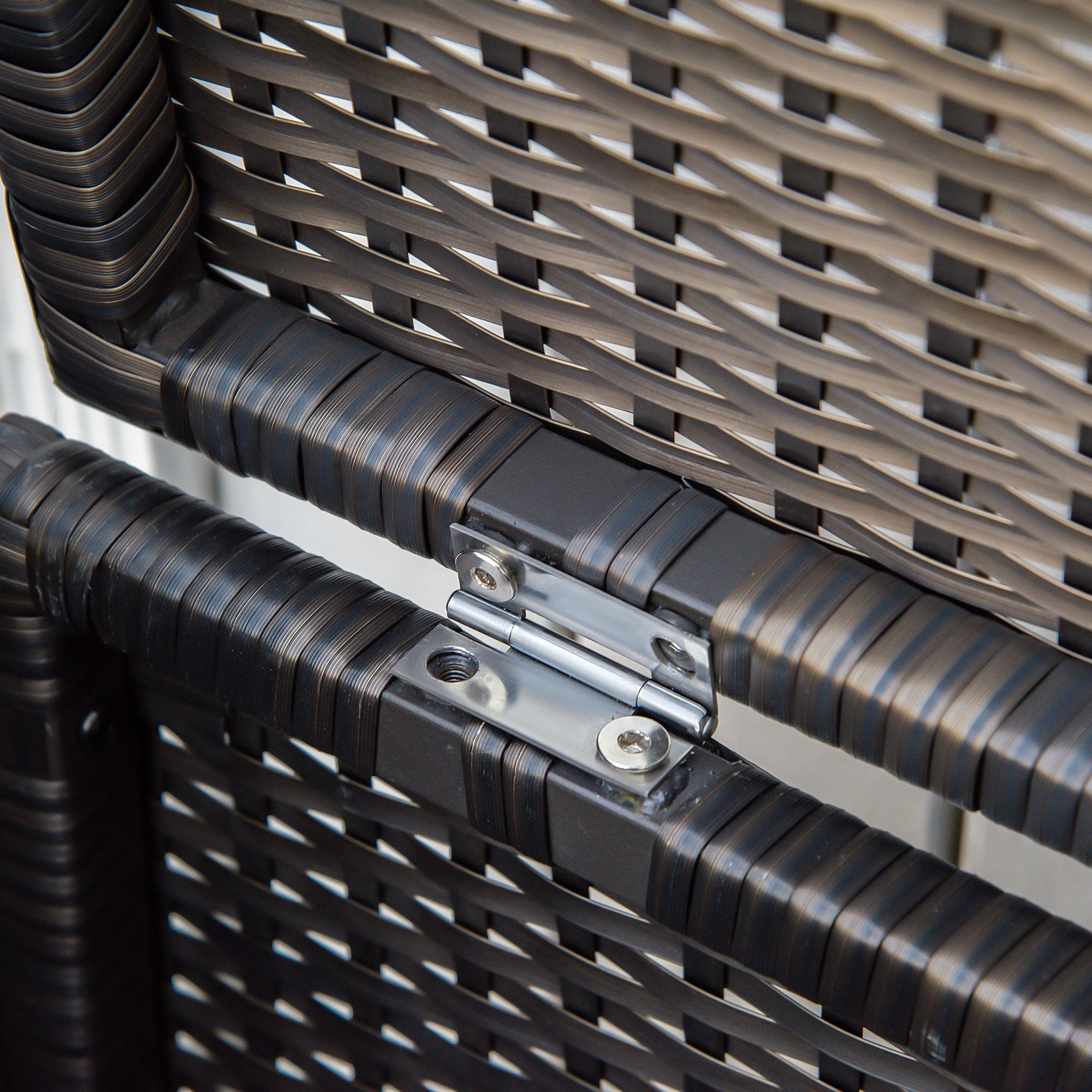 Outsunny 2-In-1 Patio Wicker Storage Bench, 27 Gallon Outdoor PE Rattan Patio Furniture, Large Capacity Rectangle Basket Box with Handles and Cushion, Cream White