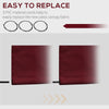 Outsunny 11' x 10' Retractable Awning Fabric Replacement Outdoor Sunshade Canopy Awning Cover, UV Protection, Wine Red