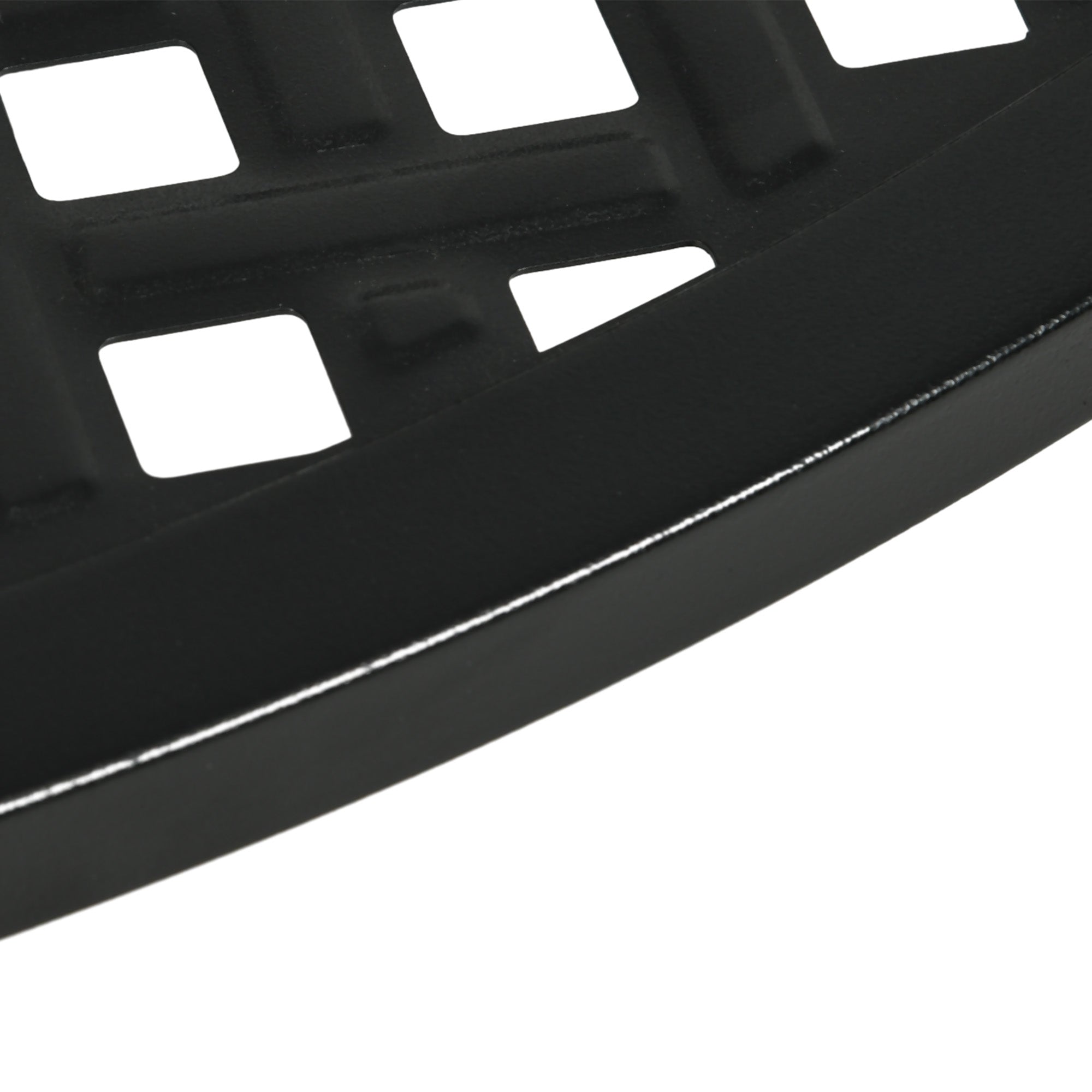 Outsunny 42" Round Outdoor Dining Table for 4 Persons, Metal Patio Dining Table with Umbrella Hole and Steel Frame for Backyard, Lawn, Balcony, Pool, Black