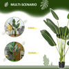 HOMCOM 5FT Artificial Bird of Paradise Plant, Artificial Banana Tree, Faux Decorative Plant in Nursery Pot for Indoor Outdoor Décor