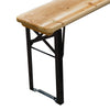 Outsunny 3 Pieces Folding Picnic Table Set, Portable Folding Picnic Table Set, 1 Picnic Table and 2 Benches, Natural