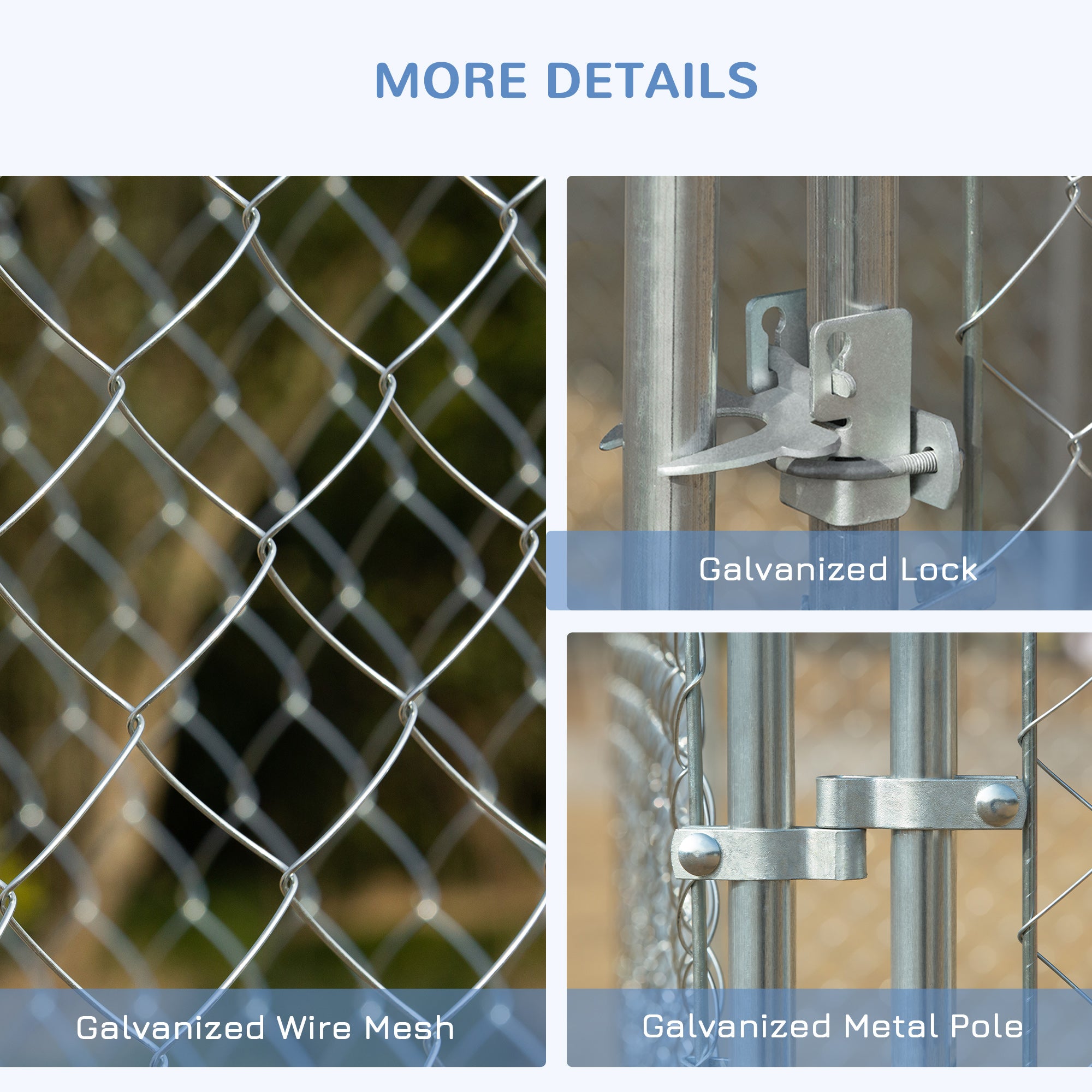 PawHut 228 Sq. Ft. Dog Playpen Outdoor, Walk-in Dog Run Kennel Puppy Exercise Pen with Galvanized Steel Frame, for Small and Medium Dogs, 15.1' x 15.1' x 6'