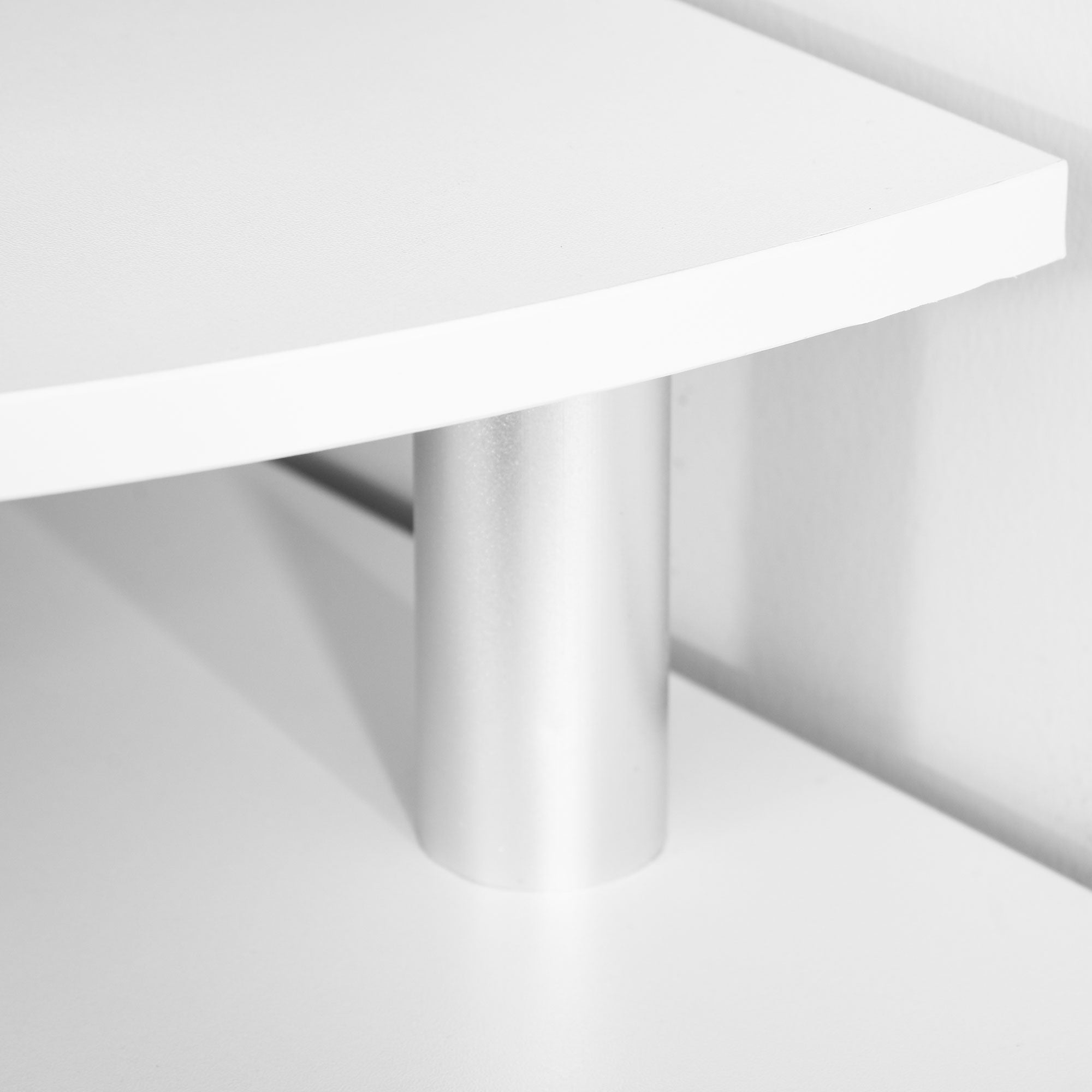HOMCOM L-Shaped Computer Desk with Monitor Stand, Home Office Corner Desk Study Workstation for Small Space, White