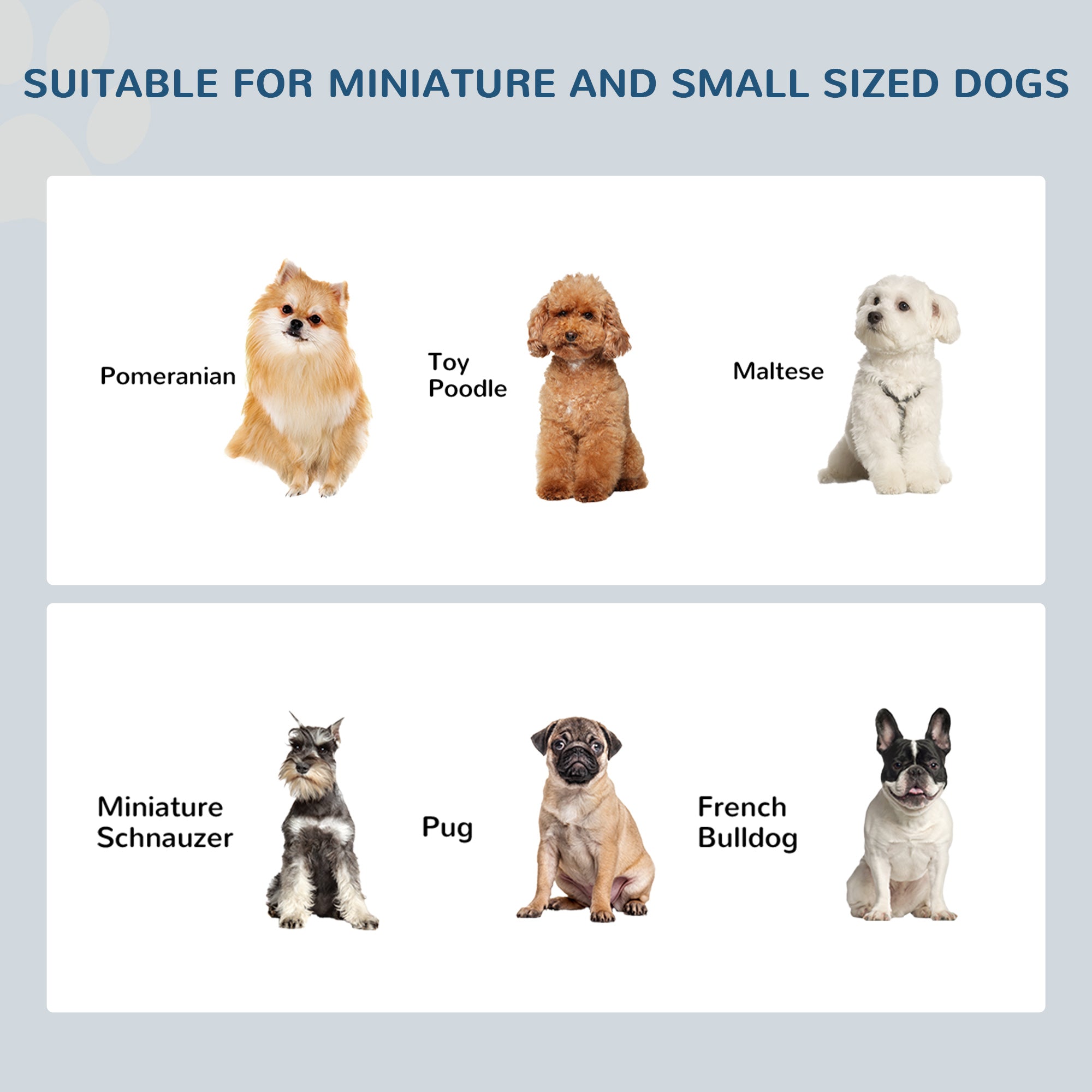 PawHut Stainless Steel Raised Dog Feeding Bowls with Stand for Extra Small and Small Dogs Elevated Twin Pet Bowls Water Food Feeder 44L x 24W x 15H cm - Brown