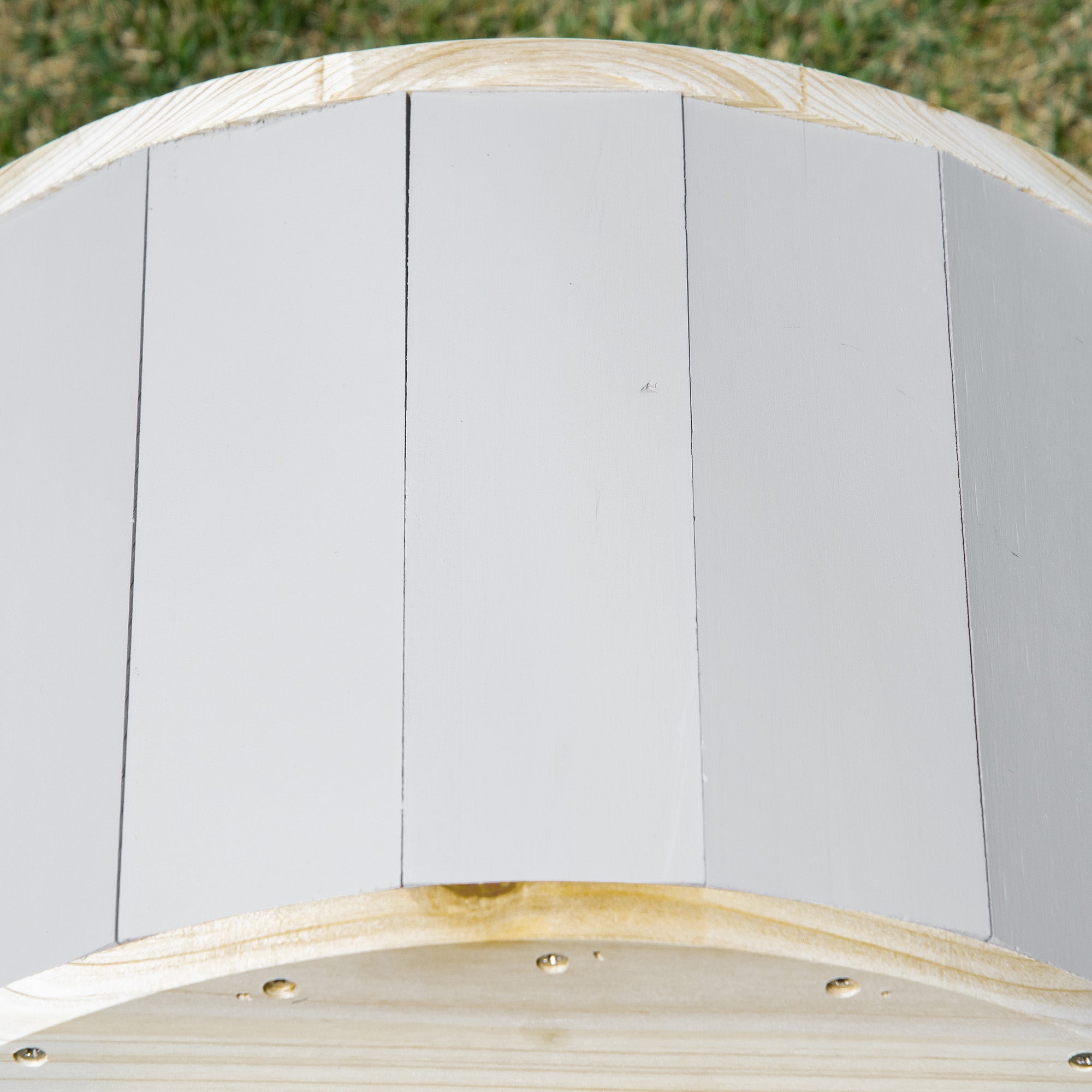 PawHut Wooden Hedgehog House, Small Animal Shelter Hibernation Home w/ Two Doors, for Gardens, 40 x 30.2 x 23.5 - Natural Finish