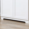 HOMCOM 68" Kitchen Pantry Storage Cabinet, Freestanding Pantry Cabinets with 2 Doors, White