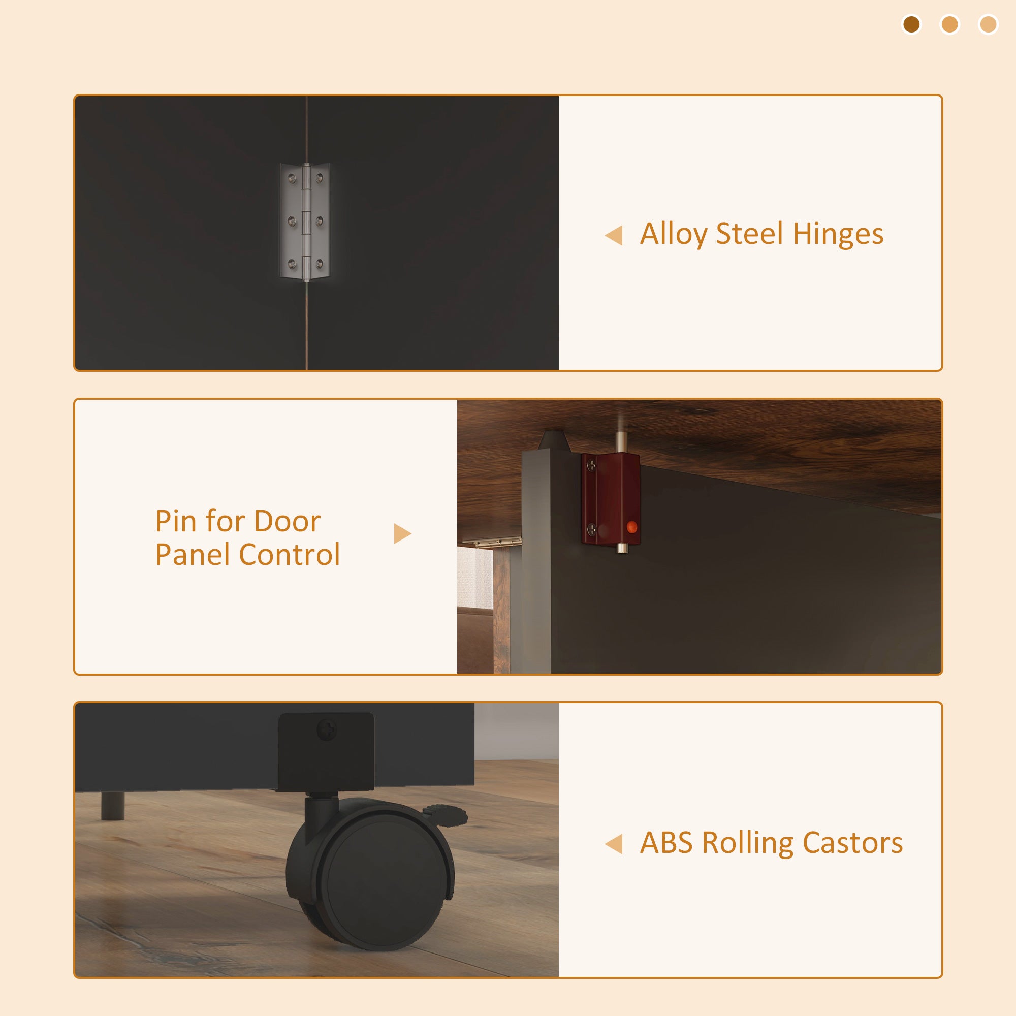 HOMCOM Folding Dining Table, 47" Drop Leaf Table for Small Spaces, Foldable Table with Drawer and Storage Shelves for Kitchen, Dining Room, Rustic Brown