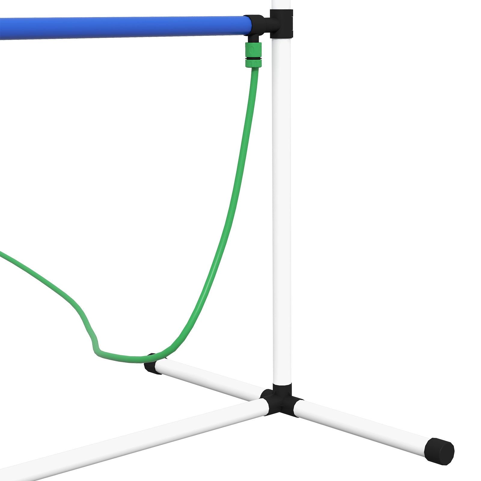 PawHut 4PCs Dog Agility Equipment Set with Adjustable Height Hurdles, Spray Water Tube, Whistle, Carry Bag, Dog Agility Kit for Backyard, Garden, Outdoor, White