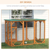 PawHut Cat Cage Indoor Catio Outdoor Cat Enclosure Pet House Small Animal Hutch for Rabbit, Kitten, Crate Kennel with Waterproof Roof, Multi-Level Platforms, Lock, Orange