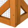 PawHut Cat Cage Indoor Catio Outdoor Cat Enclosure Pet House Small Animal Hutch for Rabbit, Kitten, Crate Kennel with Waterproof Roof, Multi-Level Platforms, Lock, Orange