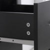 HOMCOM Computer Desk with 3-Tier Storage Shelves, 47 Inches Home Office Desk  with Drawers, Study Writing Table, Black