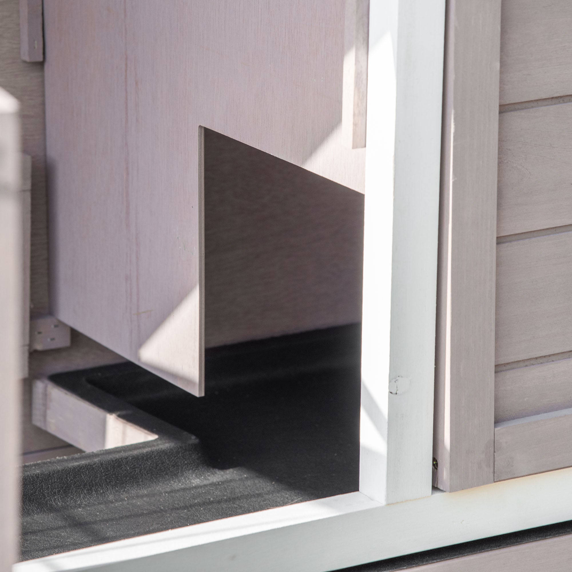 PawHut Rabbit Hutch, 2 Tier Guinea Pig Cage with Feeding, Removable Tray, Ramp, Doors for Indoor Outdoor Use, Brown