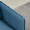 HOMCOM 55" Loveseat Sofa for Bedroom, Modern Love Seats Furniture with Button Tufting, Upholstered Small Couch for Living Room, Small Space, Dark Blue