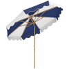 Outsunny 9FT Patio Umbrella, 45° Tilting Parasol with 8 Ribs, Crank & Air Vent, UPF 50+ Outdoor Umbrella for Garden, Deck, Poolside, Mixed Colour