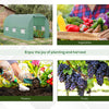 Outsunny 14.6' x 6' x 6.6' Walk-in Tunnel Greenhouse Garden Plant Seed Growing Warm House Outdoor Hot House w/ Roll Up Door, Windows, PE Cover Green